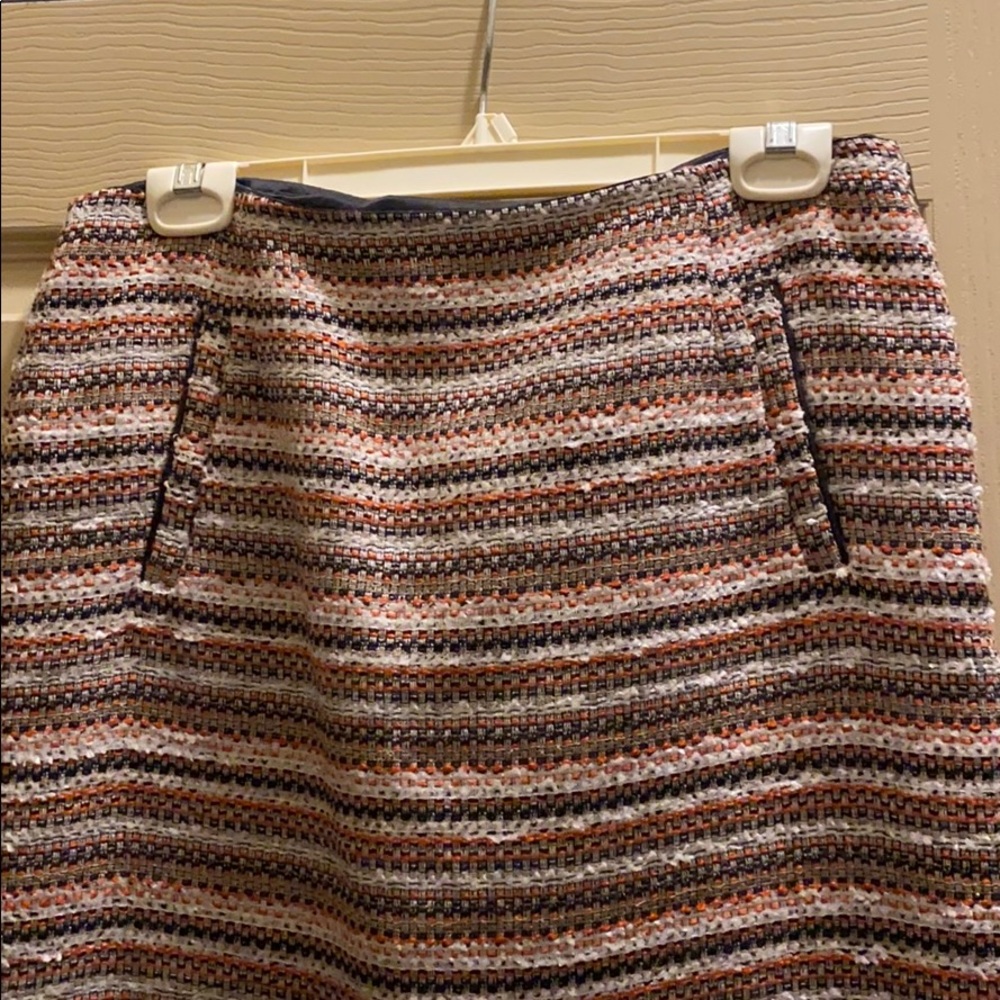 Multi colored weaved skirt